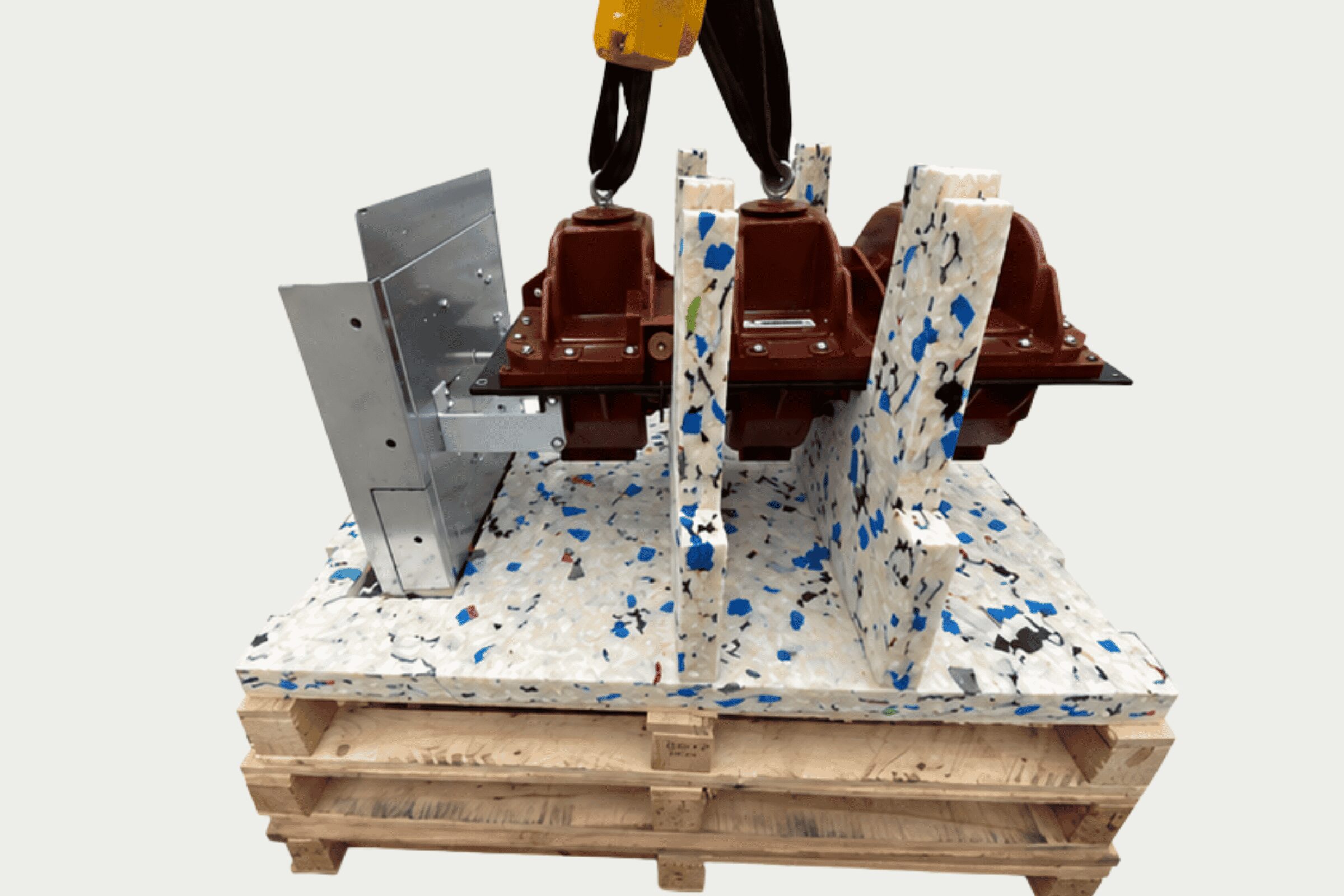 Packaging industrial sostenible con espuma reciclada